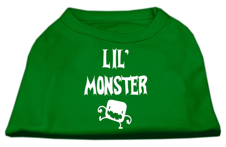 Lil Monster Screen Print Shirts Emerald Green XS